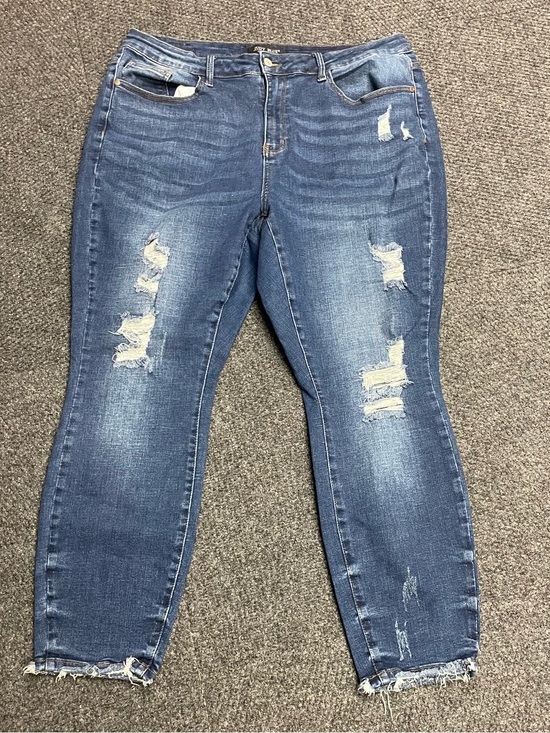 Judy Blue Denim - Judy Blue Distressed Mid rise jeans womens plus size 20W